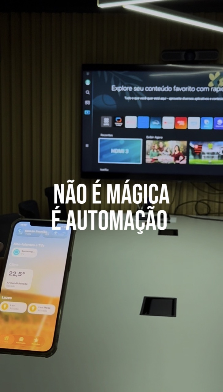 Uma sala de reunião precisa ser prática. Nada de perder tempo ajustando luz, ar ou equipamentos. Com a automação, tudo funciona de forma integrada: luz,...