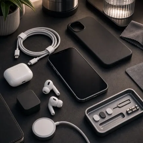Capa do podcast Acessórios e peças originais Apple, Apple e Tecnologia da Micro Import