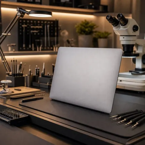 Capa do podcast Assistência Técnica em notebooks de diversas marcas e autorizada Apple, Apple e Tecnologia da Micro Import