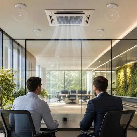 ClimaFlow para automação corporativa e climatização inteligente em empresas.