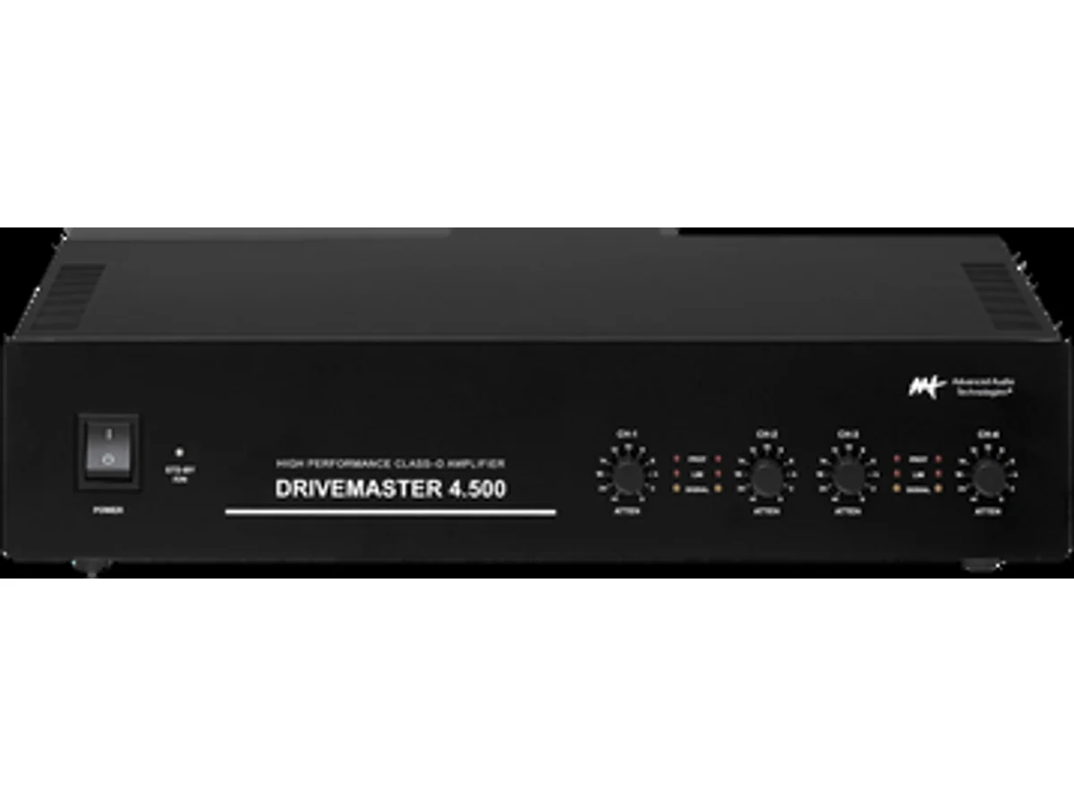 Amplificador de quatro canais AAT DriveMaster 4.500
