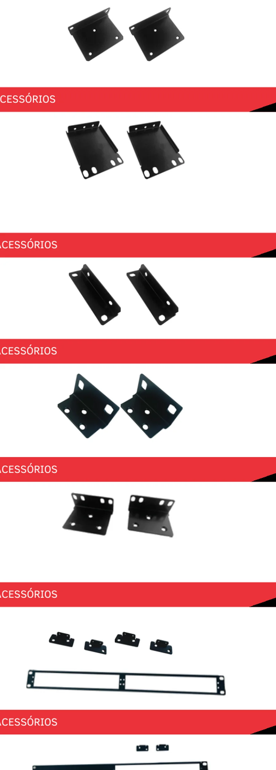 AAT suportes rack 19 para equipamentos de áudio e automação