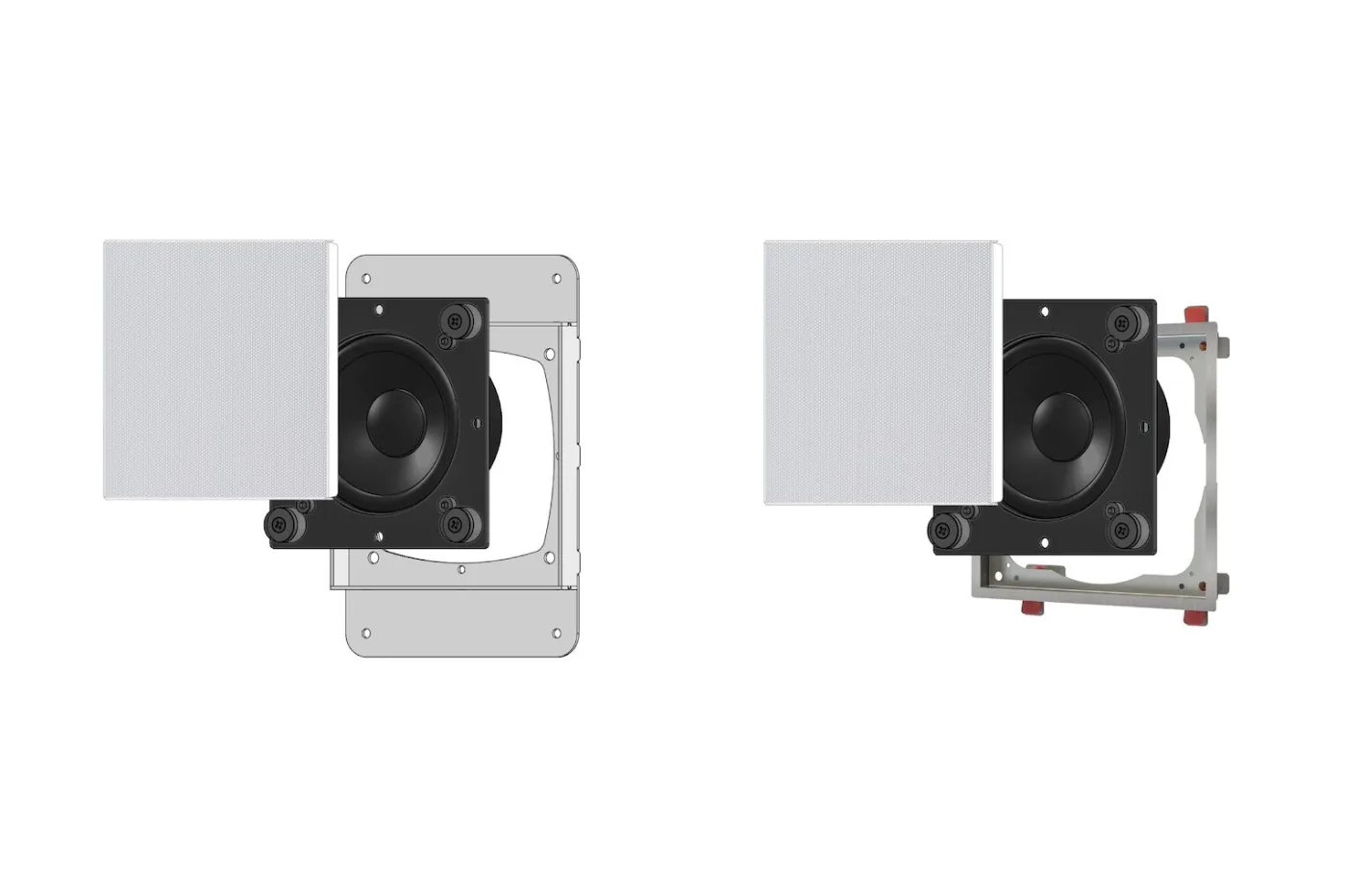 Garvan KR108 caixa slim de embutir para projeto de áudio