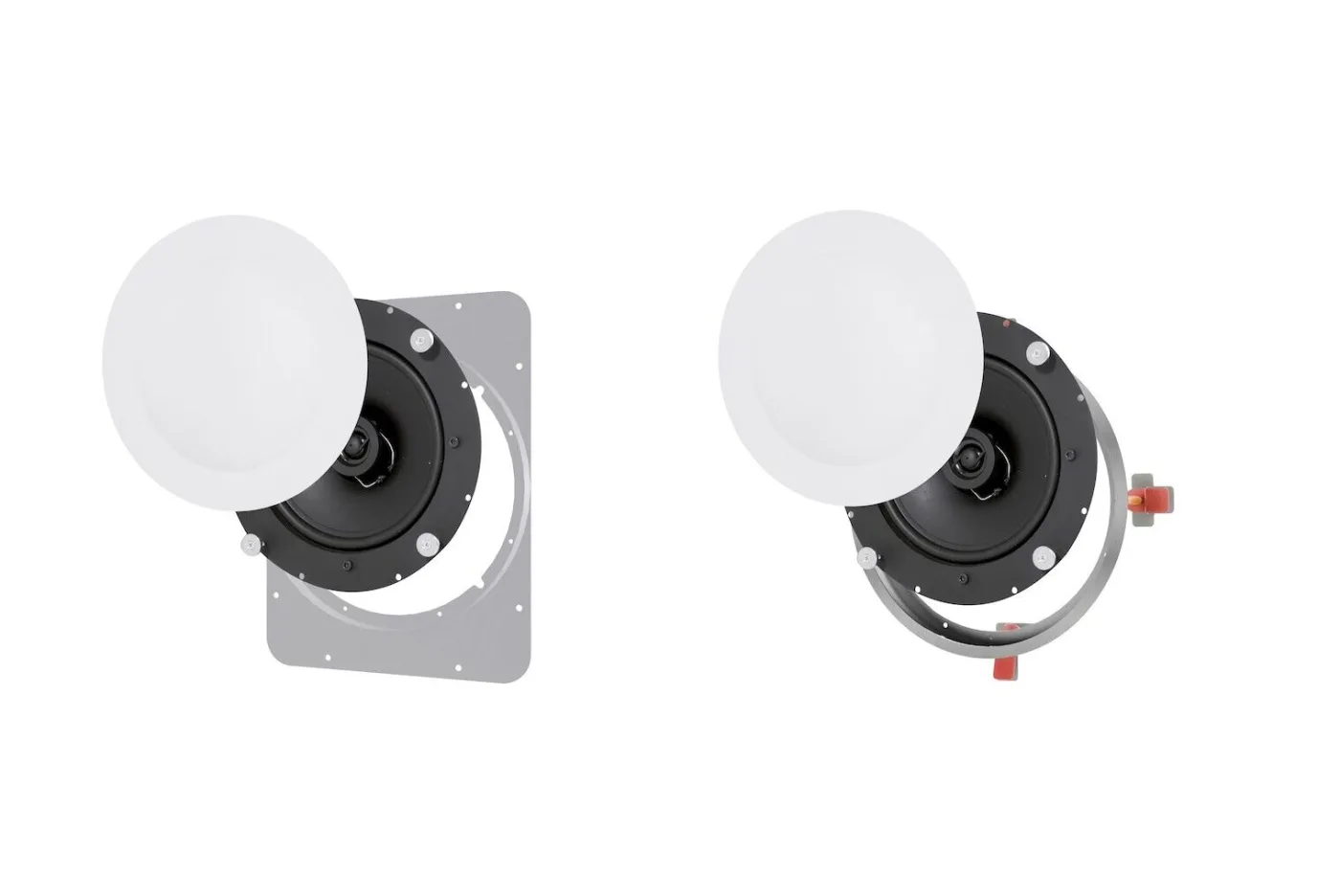 Garvan KR118 caixa de embutir para teto em projeto de home cinema