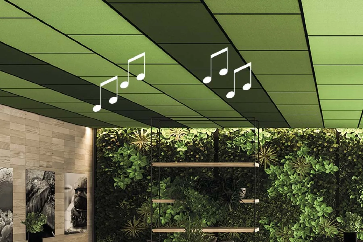 Garvan Sound Quadra caixa para teto modular 60x60