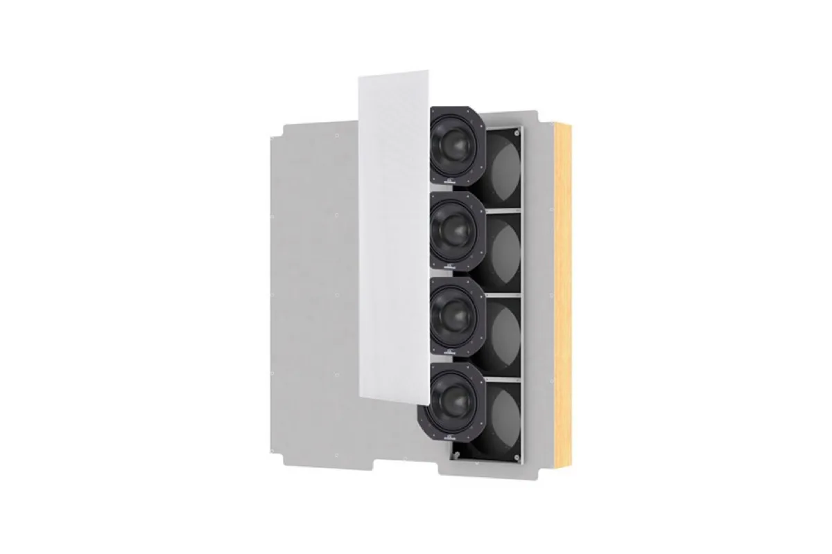 Garvan WR416 subwoofer de embutir quadruplo para cinema residencial