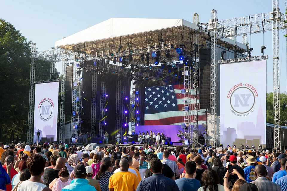 Show de Luis Palau no Central Park: referência de shows, festivais e concertos com sistema de áudio K-array