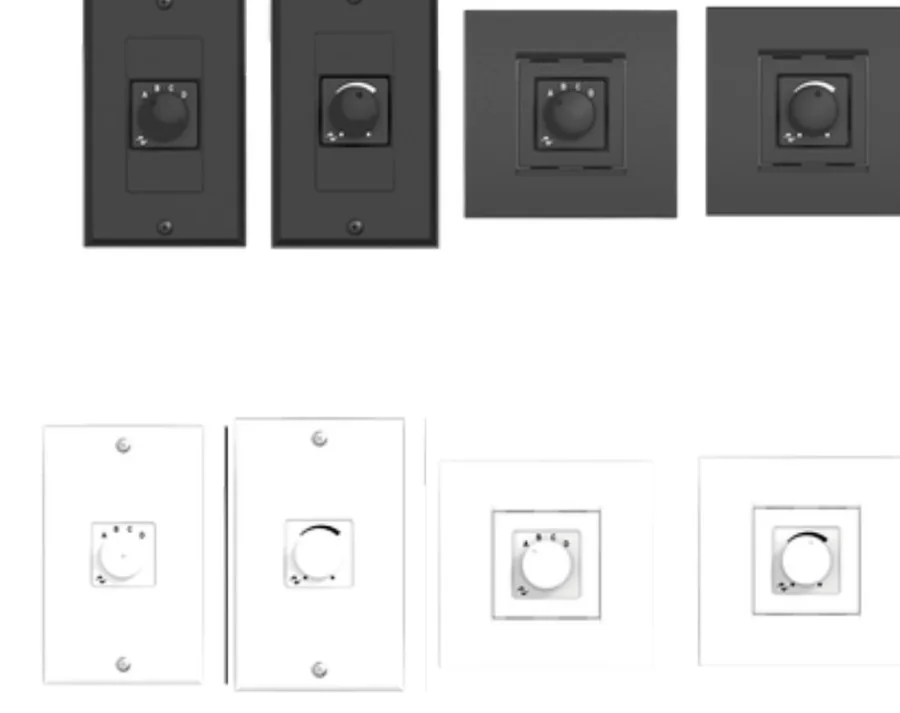 Powersoft WMP Decora Selector controle de parede para fontes e cenas de áudio