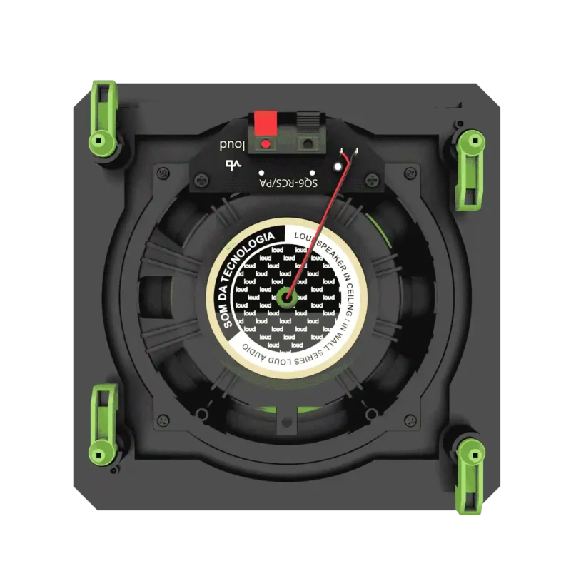 Projeto para Automação Áudio Caixas de Som Loud Áudio SQ6 BL Passiva Plana Borderless - Imagem 4