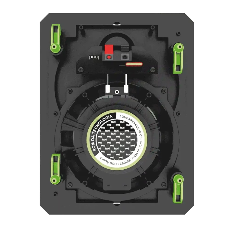 Projeto para Automação Áudio Caixas de Som Loud Áudio LR6 BL Passiva Plana Borderless - Imagem 3