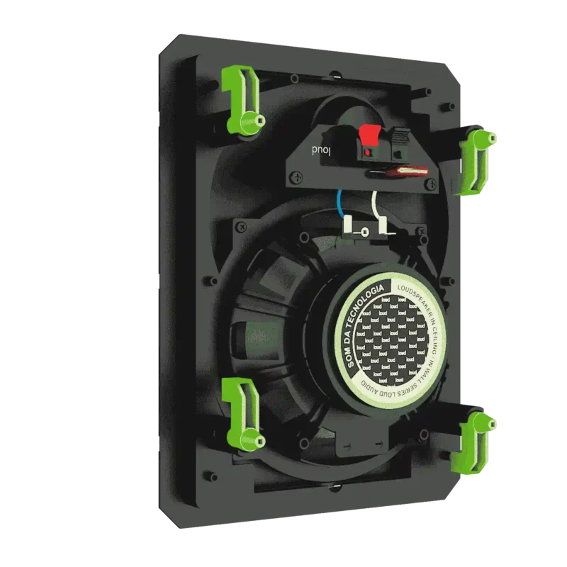 Projeto para Automação Áudio Caixas de Som Loud Áudio LR6 BL Passiva Plana Borderless - Imagem 4