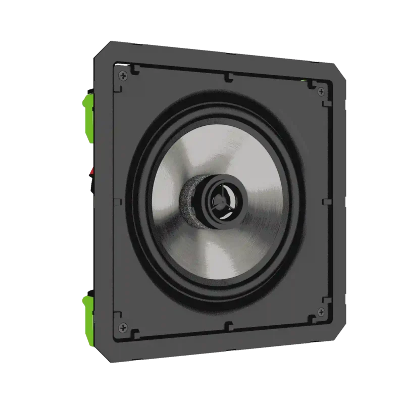 Projeto para Automação Áudio Caixas de Som Loud Áudio SQ6 60 BL Quadrada Plana Borderless - Imagem 2