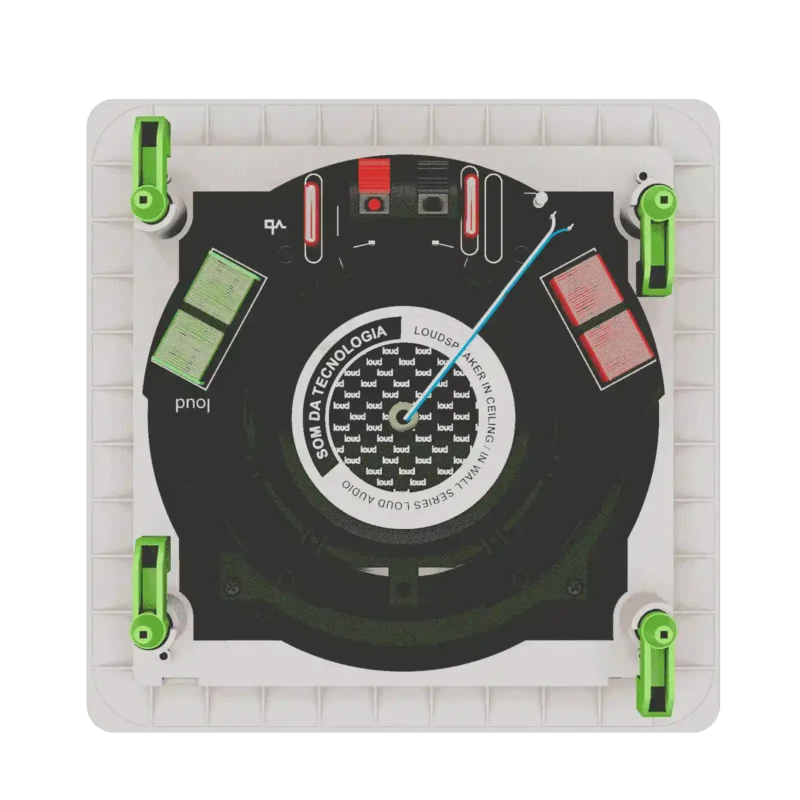 Projeto para Automação Áudio Caixas de Som Loud Áudio SQ6 50 Quadrada Plana - Imagem 3
