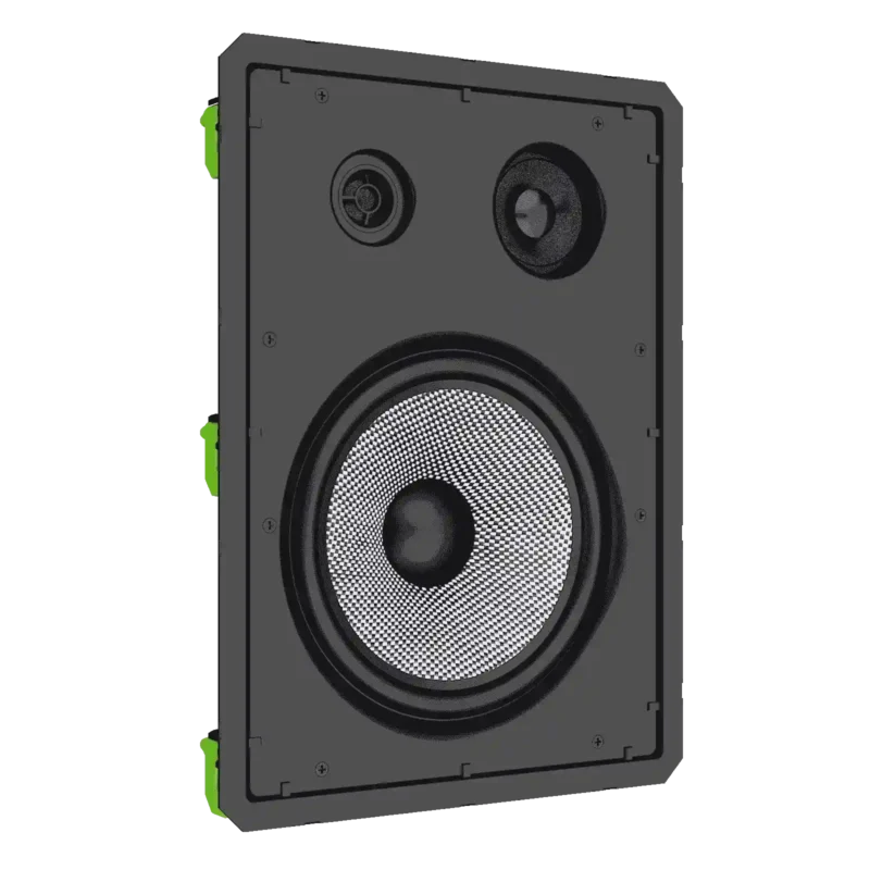 Projeto para Automação Áudio Caixas de Som Loud Áudio LHT 100 TW BL Retangular Plana Borderless - Imagem 2