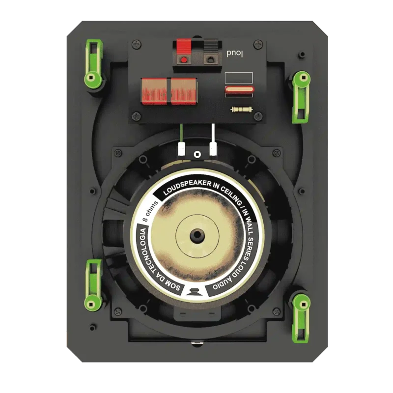 Projeto para Automação Áudio Caixas de Som Loud Áudio LR6 120 BL Retangular Plana Borderless - Imagem 3