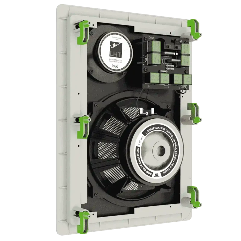 Projeto para Automação Áudio Caixas de Som Loud Áudio LHT 100 TW Retangular Plana - Imagem 4