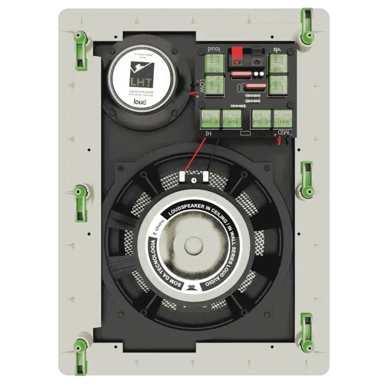 Projeto para Automação Áudio Caixas de Som Loud Áudio LHT 100 TW Retangular Plana - Imagem 3