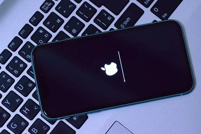 Apple iPhone during iOS update