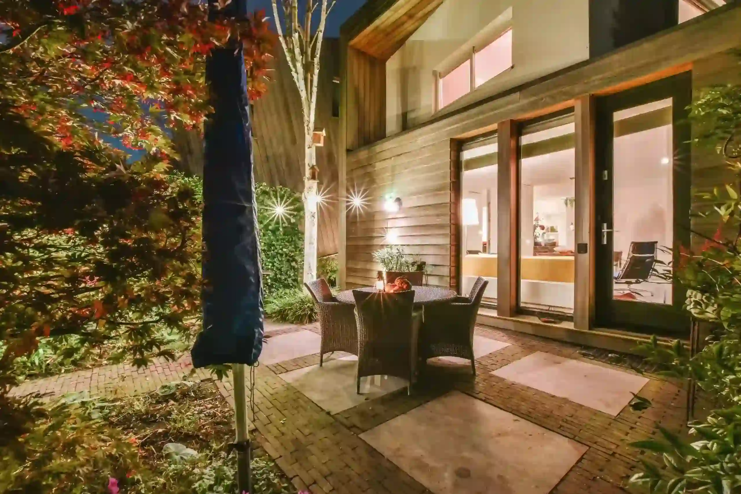 Courtyard with greenery