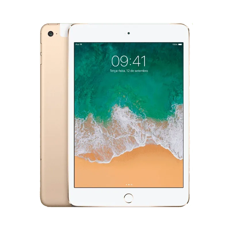 Tela Original para iPad Mini 4 Wi-Fi de 128GB Gold - Serviço